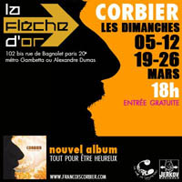 corbier en concert à la Fleche d'or