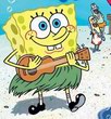 SpongeBob Squarepants playing the ukulele