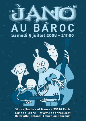 Jano en concert au Baroc le 5 juillet